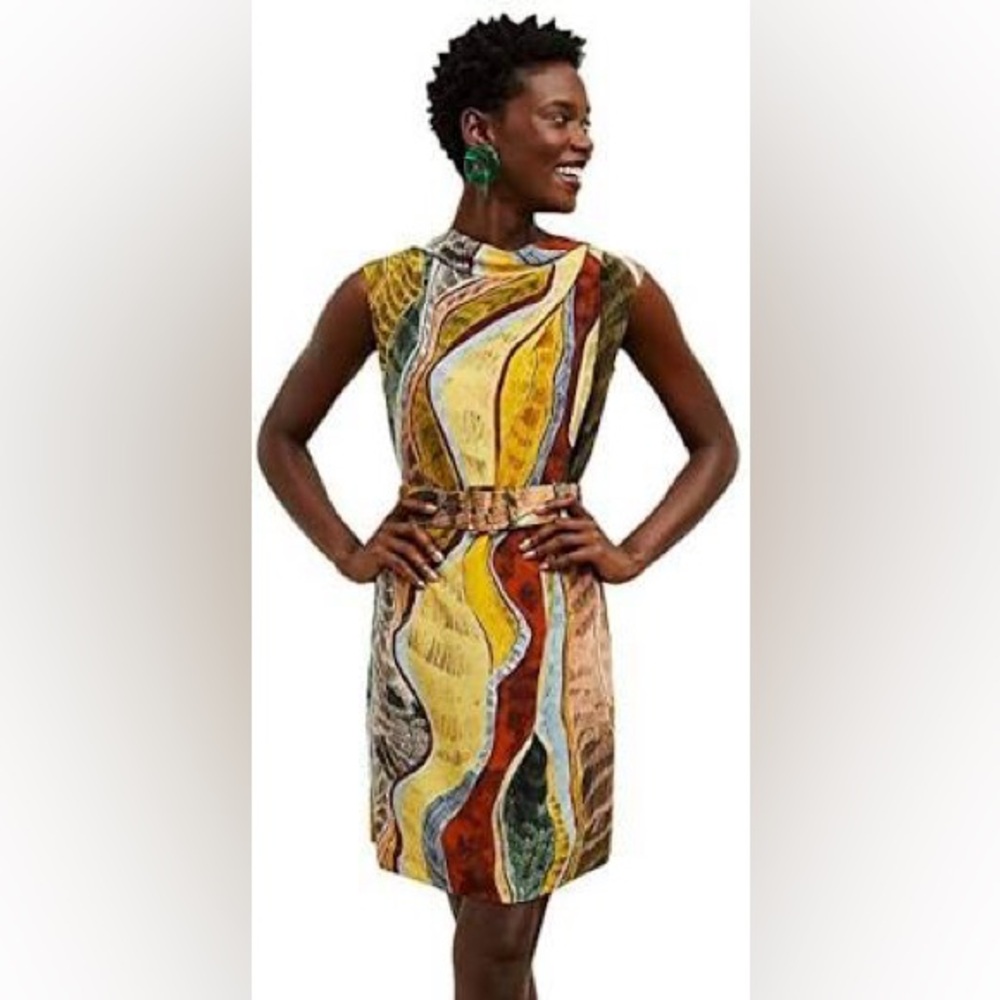 M.M. LaFleur Joslyn Mini Dress Silk Desert Medium
